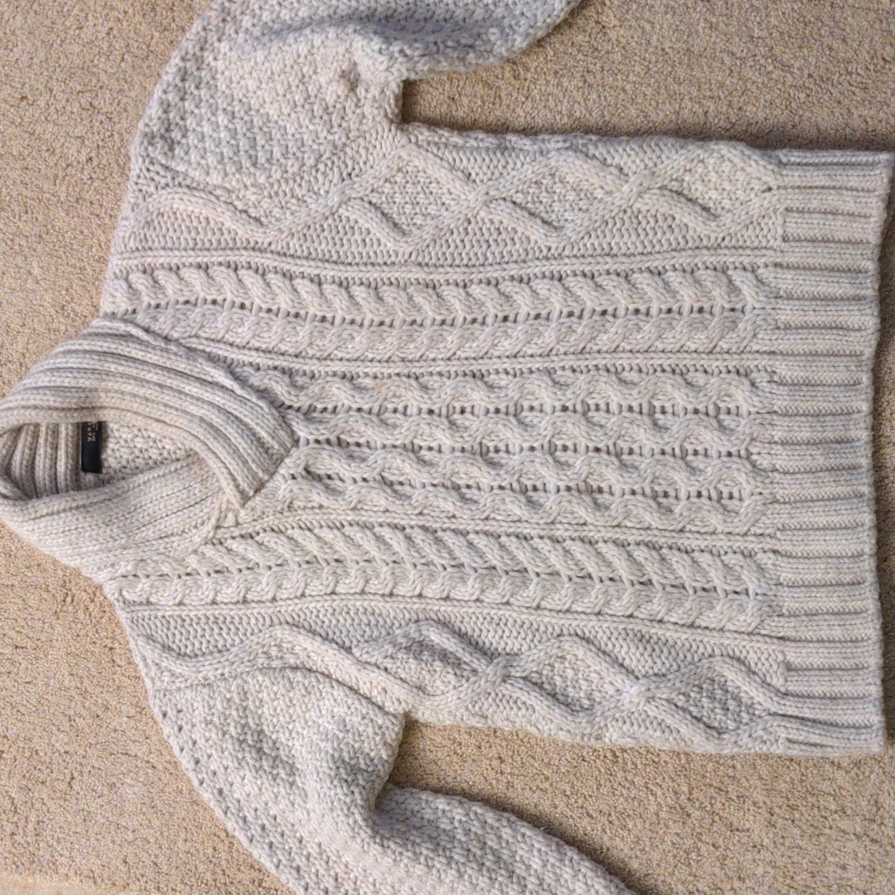 Zara Men ivory sweater